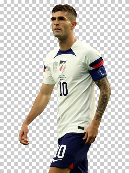 Christian Pulisic transparent png render free