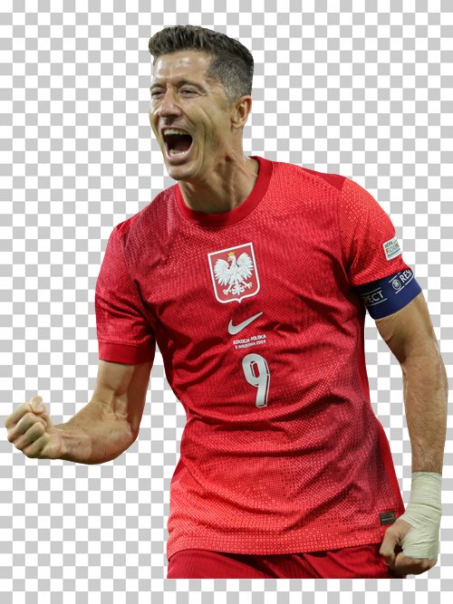 Robert Lewandowski transparent png render free