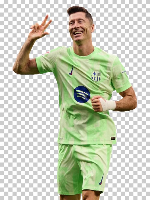 Robert Lewandowski transparent png render free