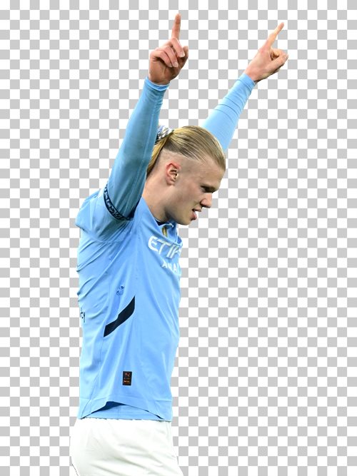 Erling Haaland transparent png render free