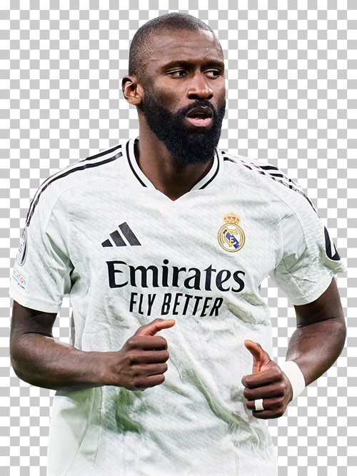 Antonio Rudiger transparent png render free