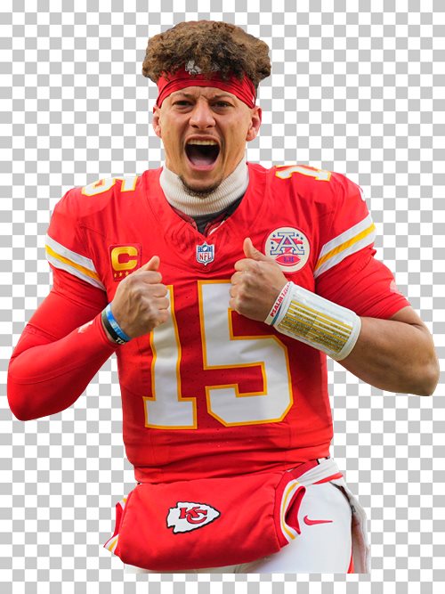 Patrick Mahomes transparent png render free