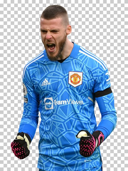 David de Gea transparent png render free