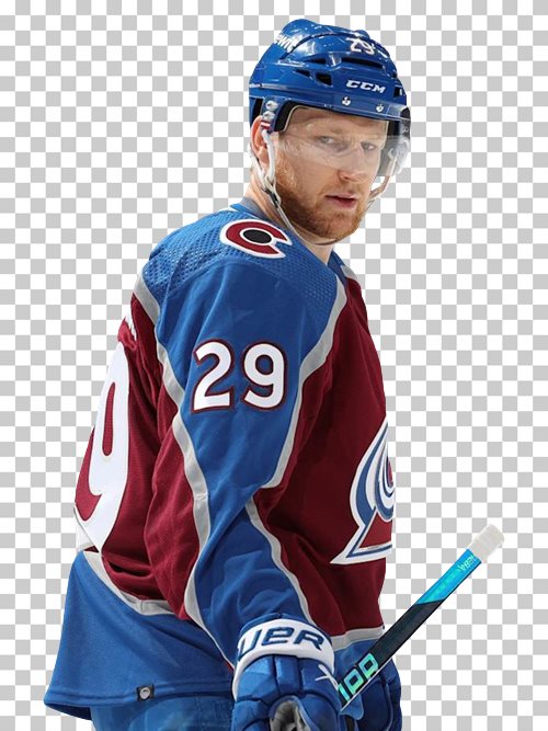 Nathan MacKinnon transparent png render free