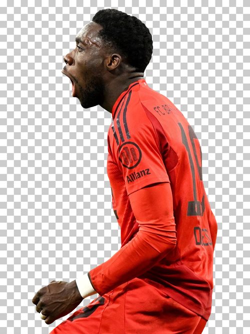 Alphonso Davies transparent png render free