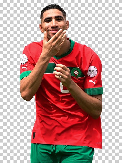 Achraf Hakimi transparent png render free