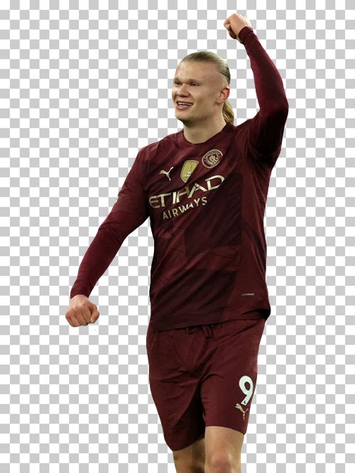 Erling Haaland transparent png render free