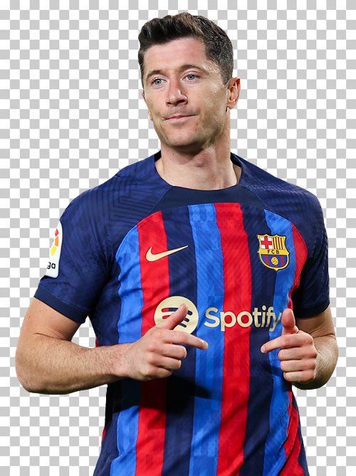 Robert Lewandowski transparent png render free