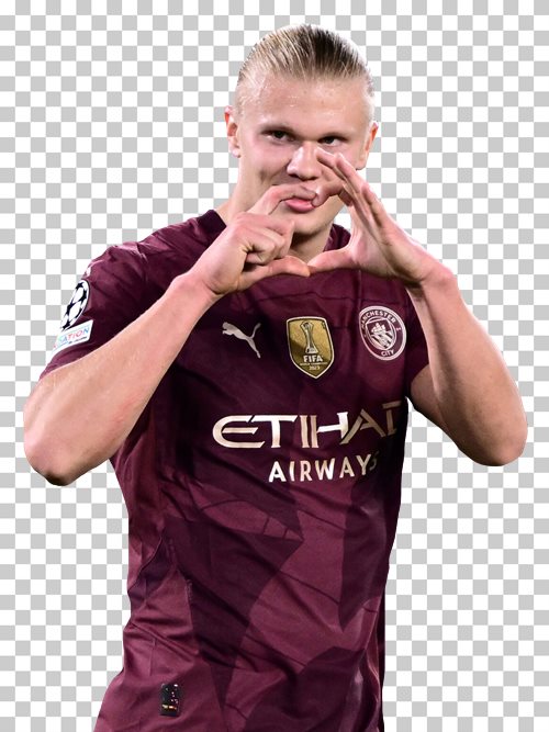 Erling Haaland transparent png render free