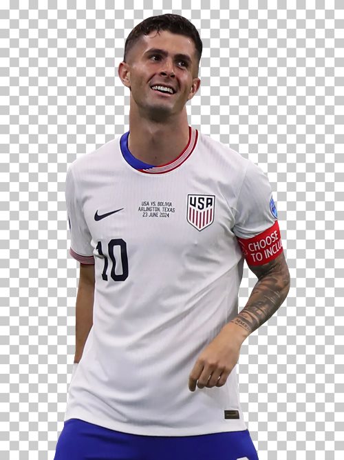 Christian Pulisic transparent png render free