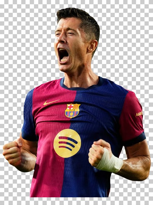 Robert Lewandowski transparent png render free