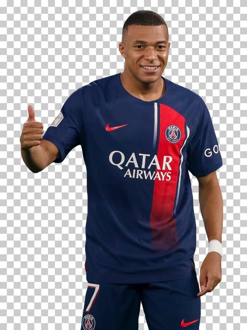 Kylian Mbappe transparent png render free