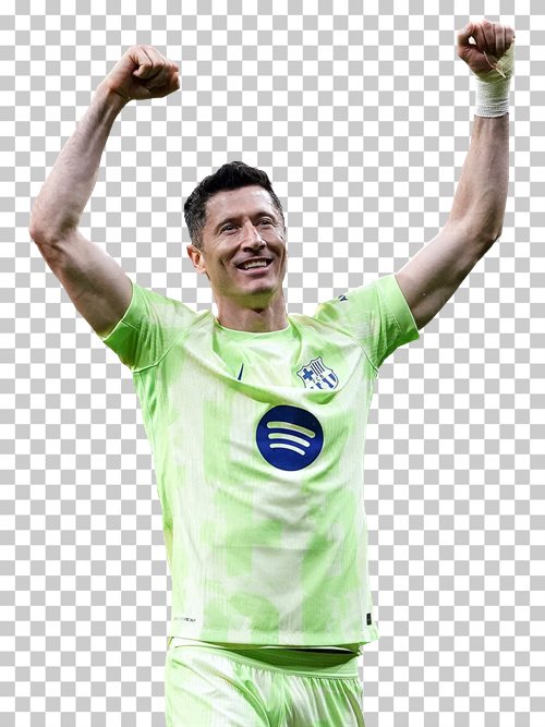 Robert Lewandowski transparent png render free