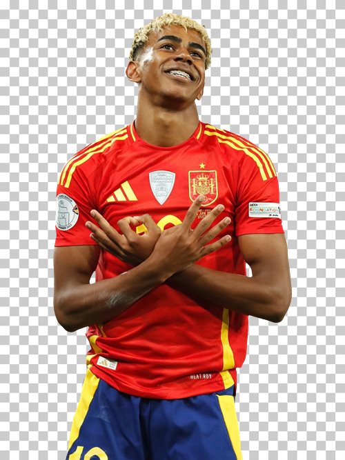 Lamine Yamal transparent png render free